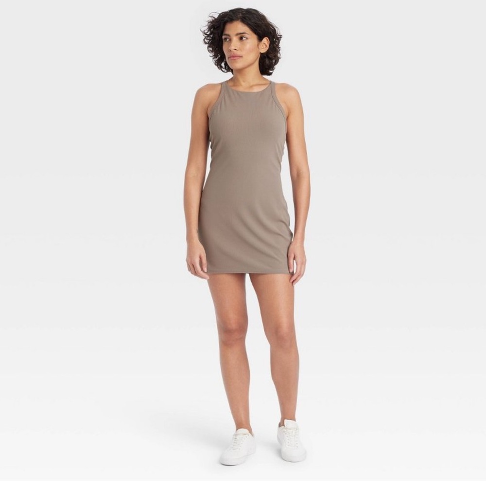Women's Fine Rib Active Dress - All In Motion™ Taupe